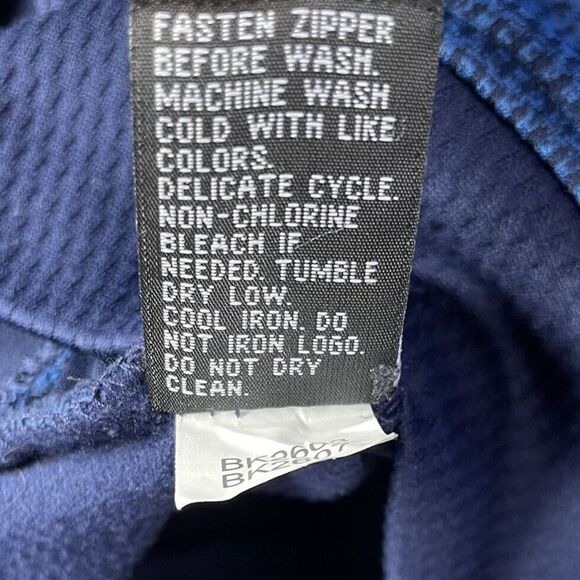 PRO TOUR Pullover Mens Large L Blue Textured 1/4-Zip Hidden Pockets Golf - Picture 7 of 7